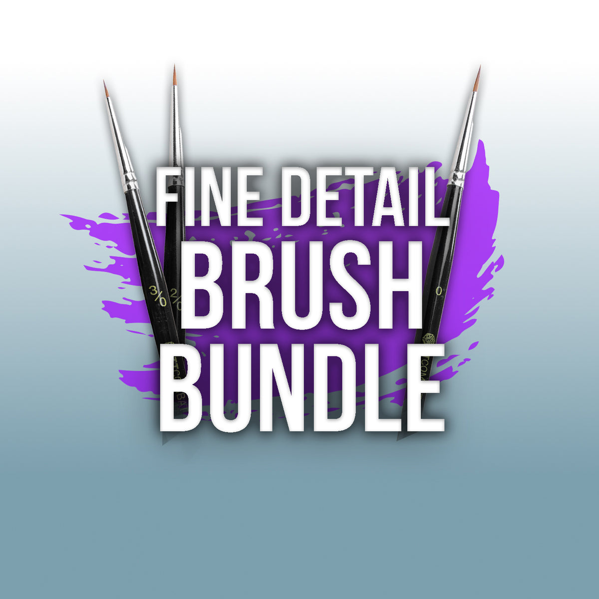 Fine Detail Kolinsky Sable TT Combat Brush Bundle